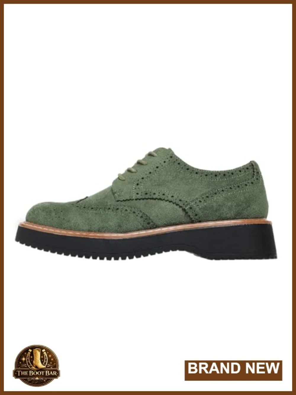 Women's Suede Platform Oxfords - 1.57